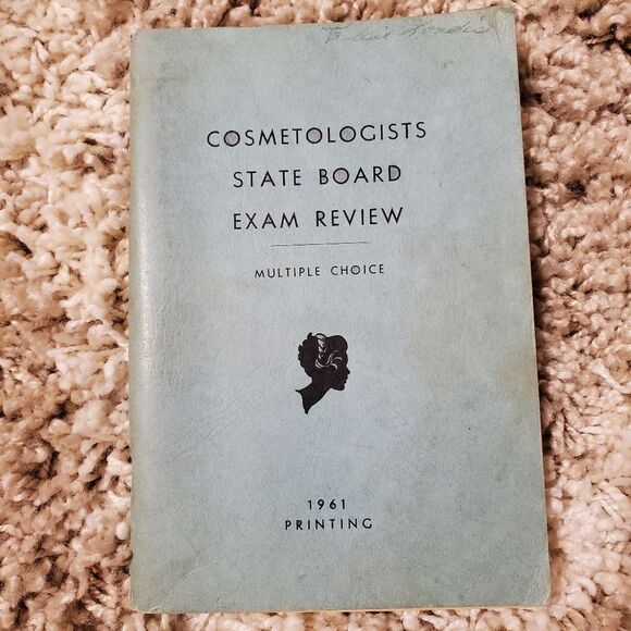1961 Vintage Cosmetology State Board Exam Review Multiple Choice Book - Picture 2 of 9